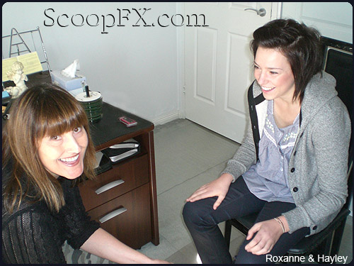 Roxanne with her star student, Hayley Warner